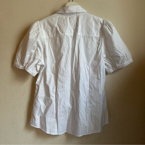 66/ j crew by335 puff-sleeve shirt in cotton poplin - Picture 3 of 5
